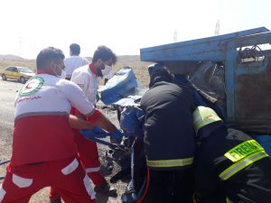 تصادف در جاده کاشان بادرود
