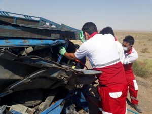 تصادف در جاده کاشان بادرود